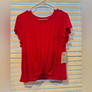 Time and Tru hot pink top with knot